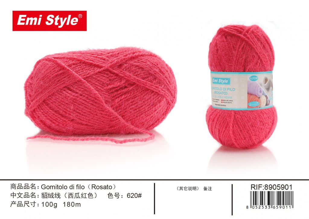 Gomitolo Di Filo Rosato 100G