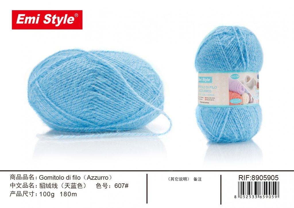 Gomitolo Di Filo Azzurro 100G