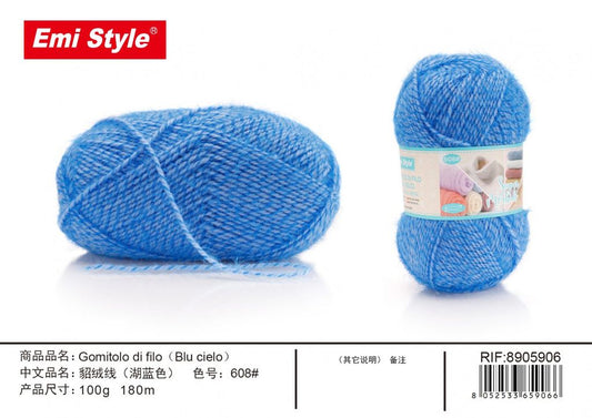 Gomitolo Di Filo Blu Cielo 100G