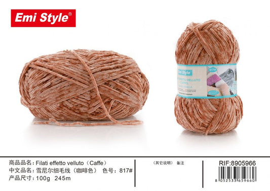 Filati Effetto velluto Caffe 100G