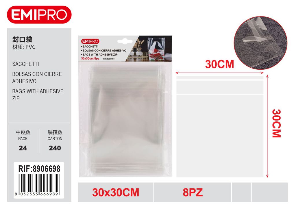 Sacchetti 30*30cm 8Pcs
