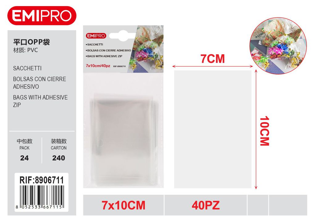 Sacchetti 7*10cm 40Pcs