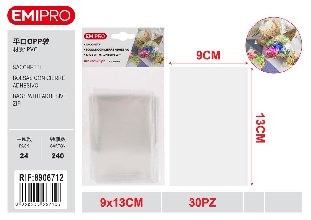 Sacchetti 9*13cm 30Pcs