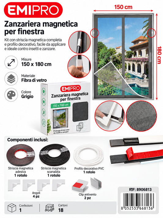 Zanzariera Per Finestra 150*180cm