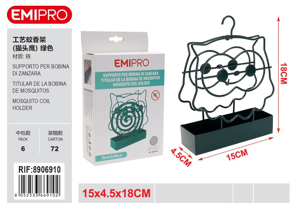 Supporto Per Bobina Di Zanzara 15*4.5*18cm