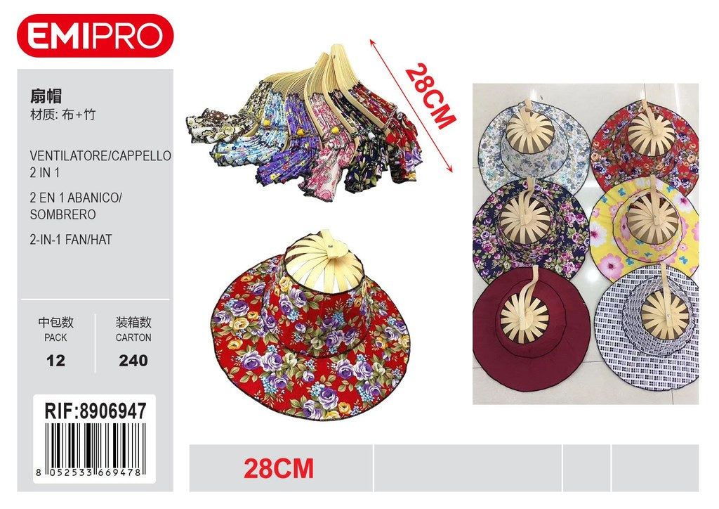 ventilatore/Cappello 2 In 1 28cm