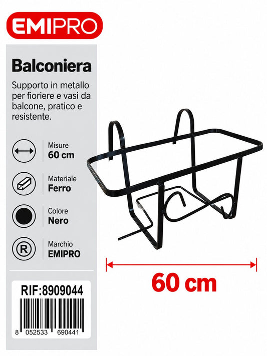BALCONIERA IN FERRO CM.60 FISSA
