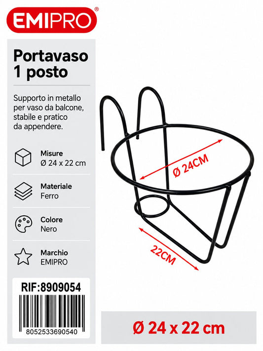 PORTAVASO 1/POSTO 22 FILO(FERRO)