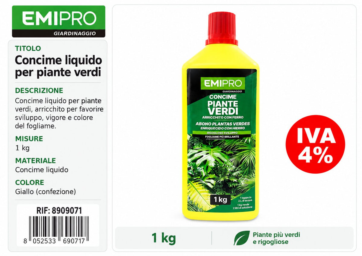CONCIME LIQUIDO PIANTE VERDI 1KG