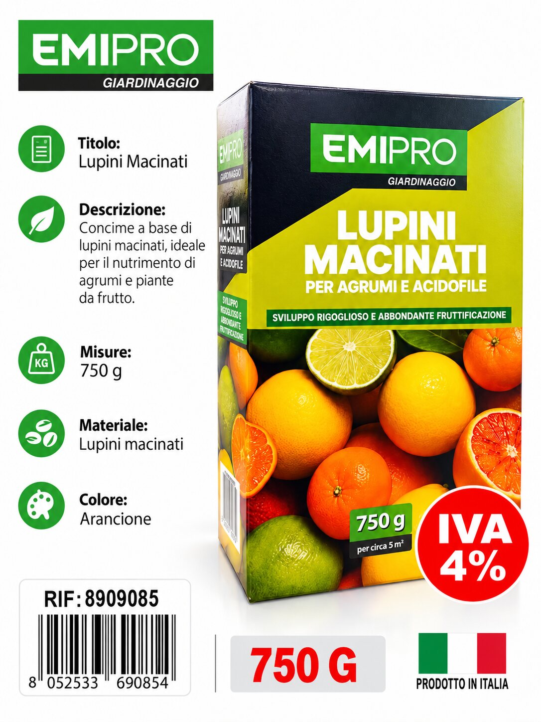 CONCIME LUPINI MACINATI