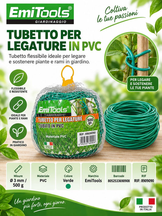 TUBETTO PER LEGATURE IN PVC 3MM 500GR
