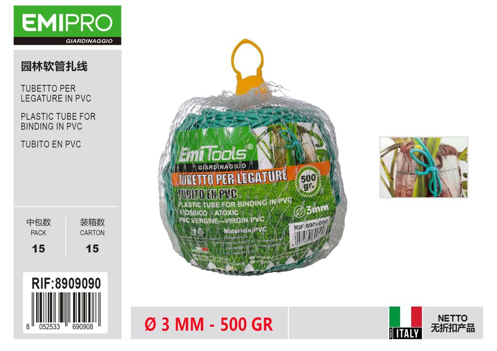 TUBETTO PER LEGATURE IN PVC 3MM 500GR