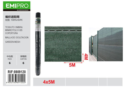 TESSUTO OMBRA MINIROTOLO 0.85 COPERTURA 4*5M