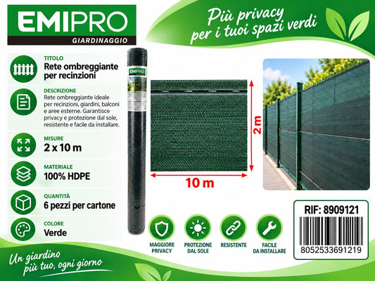 TESSUTO OMBRA MINIROTOLO 0.85 COPERTURA 2*10M