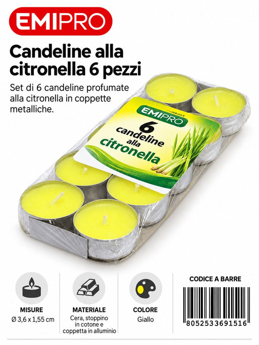Tealight Da 10 Citronella 3.6X1.55