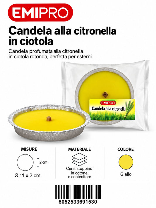 Fiaccola In Alluminio Small Citronella 11X2