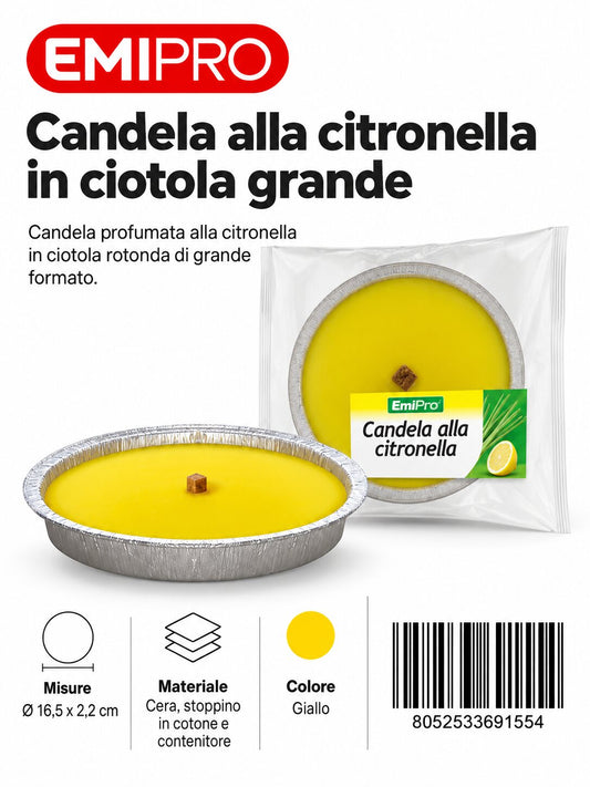 Fiaccola In Alluminio Maxi Citronella 16.5X2.2