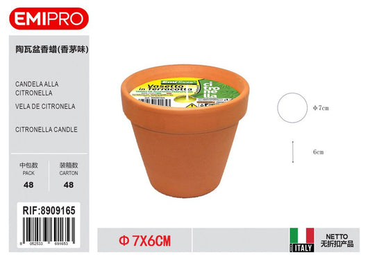 vasetto Di Terracotta Citronella 7X6