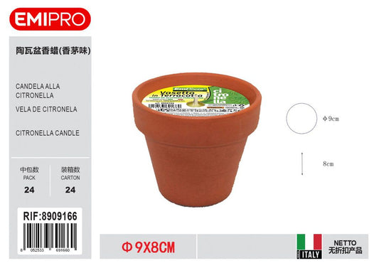vasetto Di Terracotta Citronella 9X8