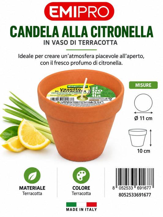 vasetto Di Terracotta Citronella 11X10