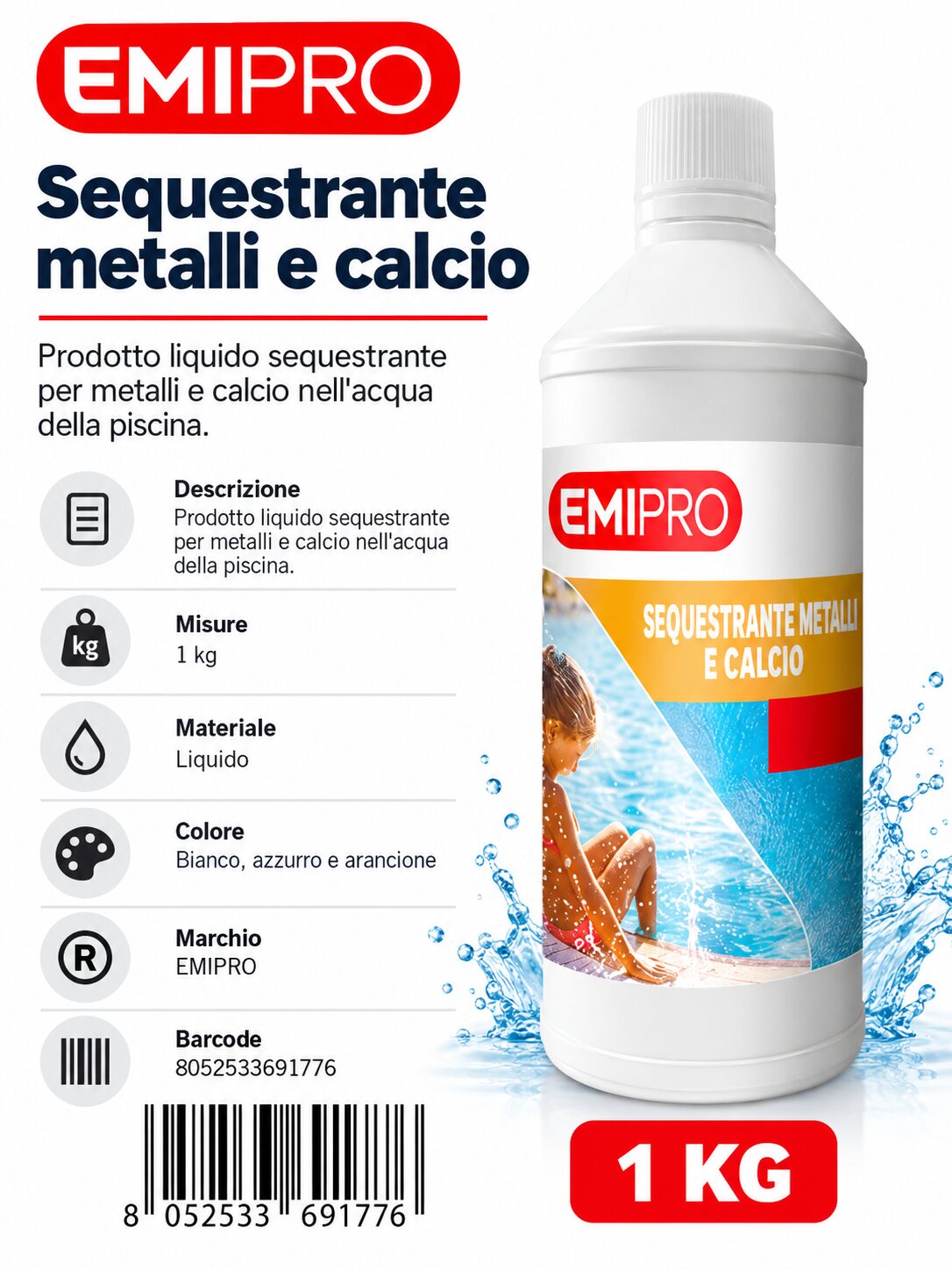 Sequestrante Metalli E Calcio 1 kg