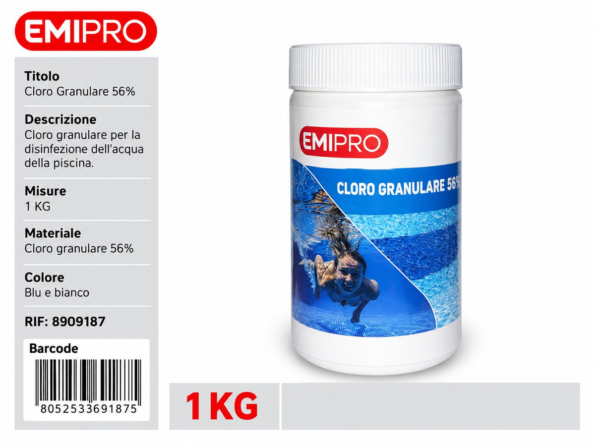 Cloro 56% Granulare 1 kg