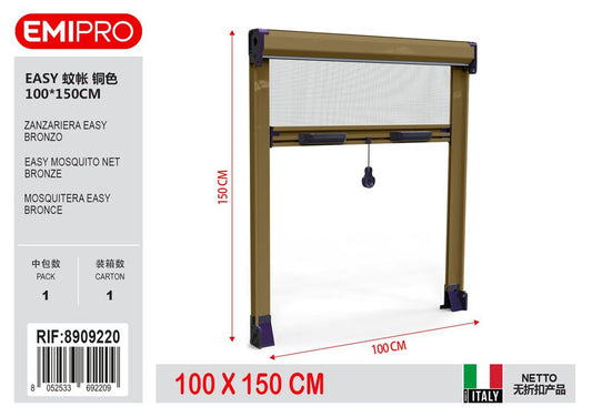 Zanzariera Easy Bronzo 100*150cm