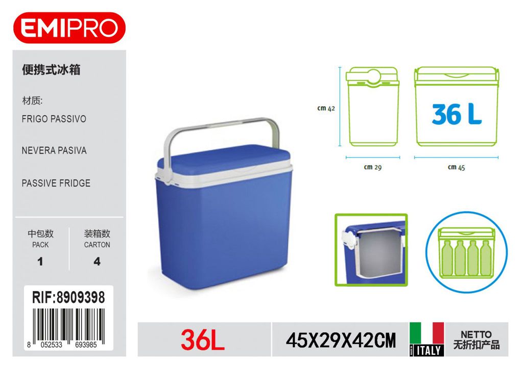 Frigo Passivo 36L Blu
