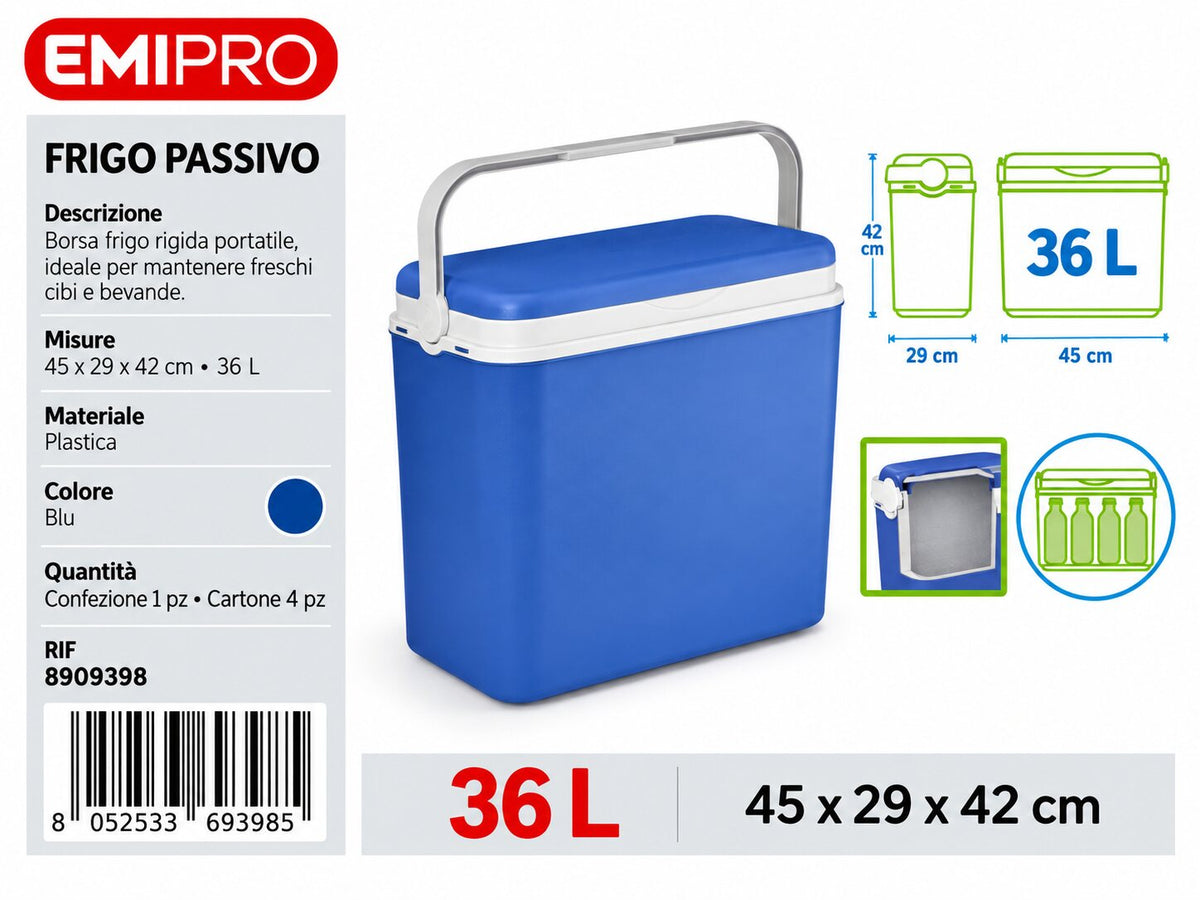 Frigo Passivo 36L Blu