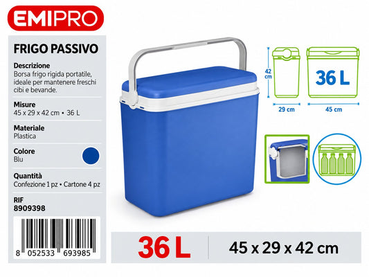 Frigo Passivo 36L Blu