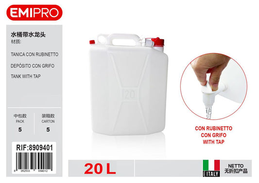 TANICA 20L CON RUBINETTO