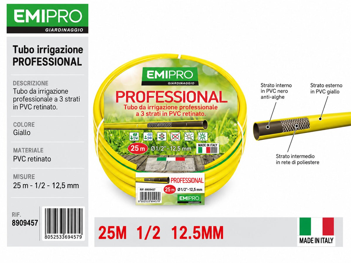 TUBO IRRIGAZIONE PROFESSIONAL 1/2 M.25