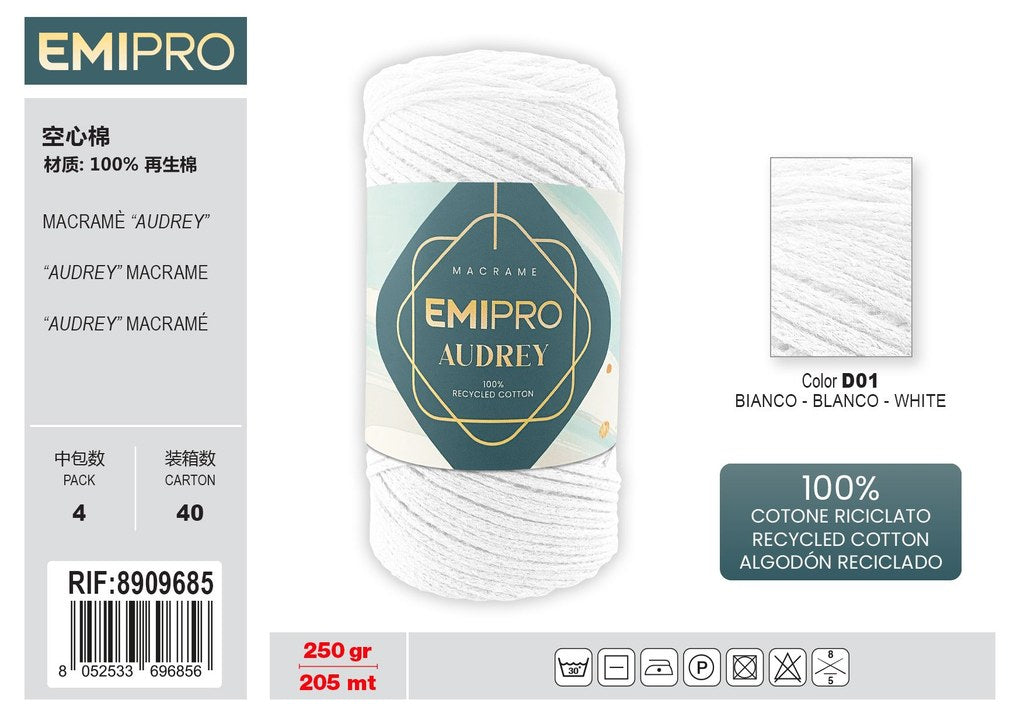 Filati Audrey Bianco 205M 250G
