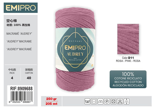 Filati Audrey Rosa 205M 250G