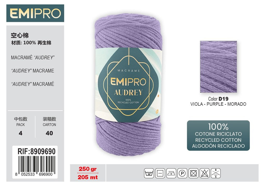 Filati Audrey viola 205M 250G