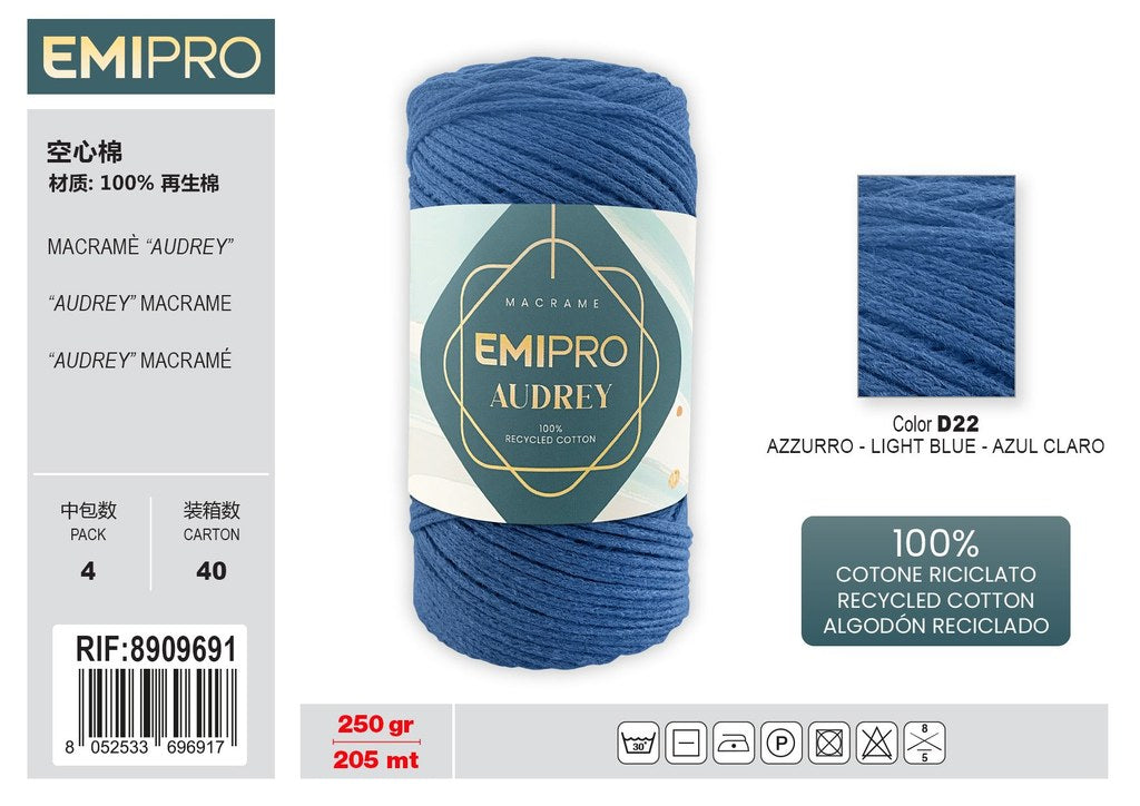 Filati Audrey Azzurro 205M 250G