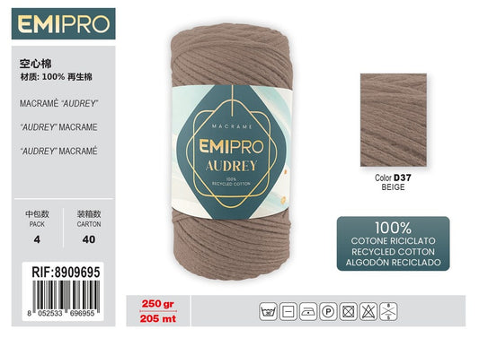 Filati Audrey Beige 205M 250G