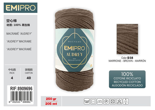 Filati Audrey Marrone 205M 250G