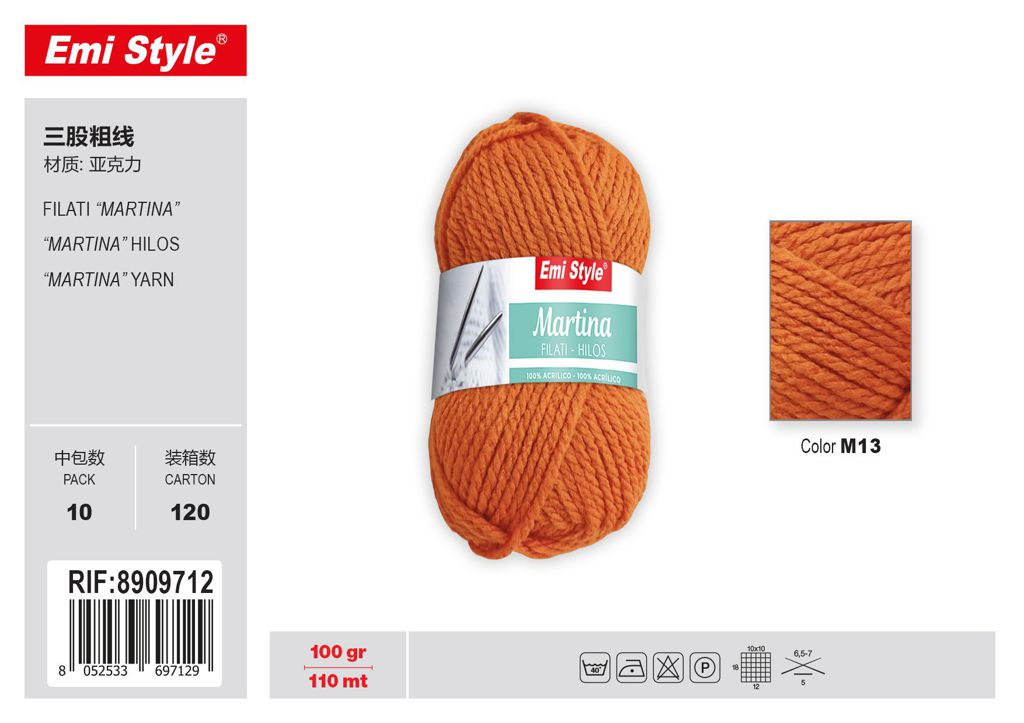 M13 Filati Martina 100G