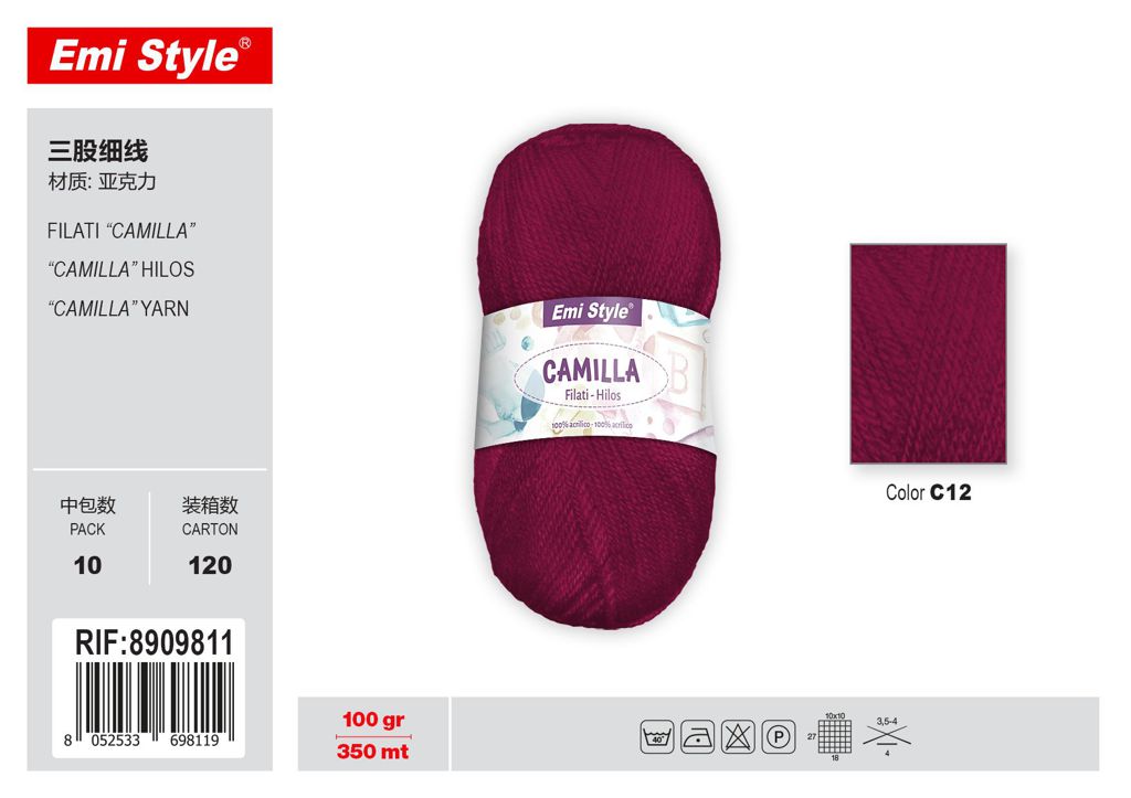 C12 Filati Camilla 100G