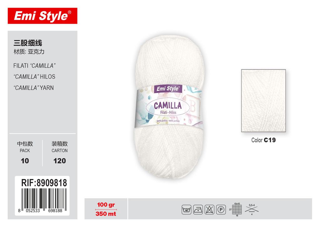C19 Filati Camilla 100G