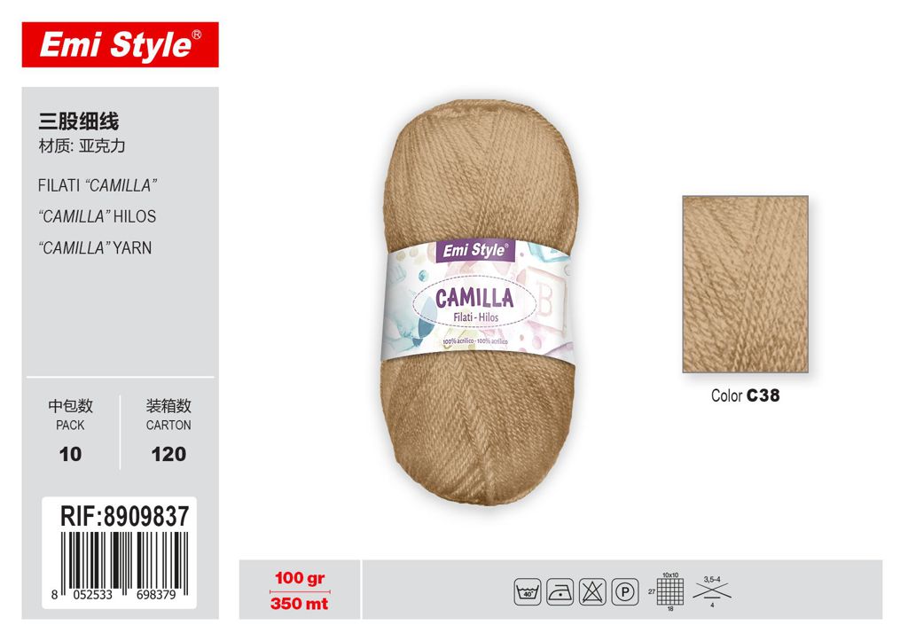 C38 Filati Camilla 100G