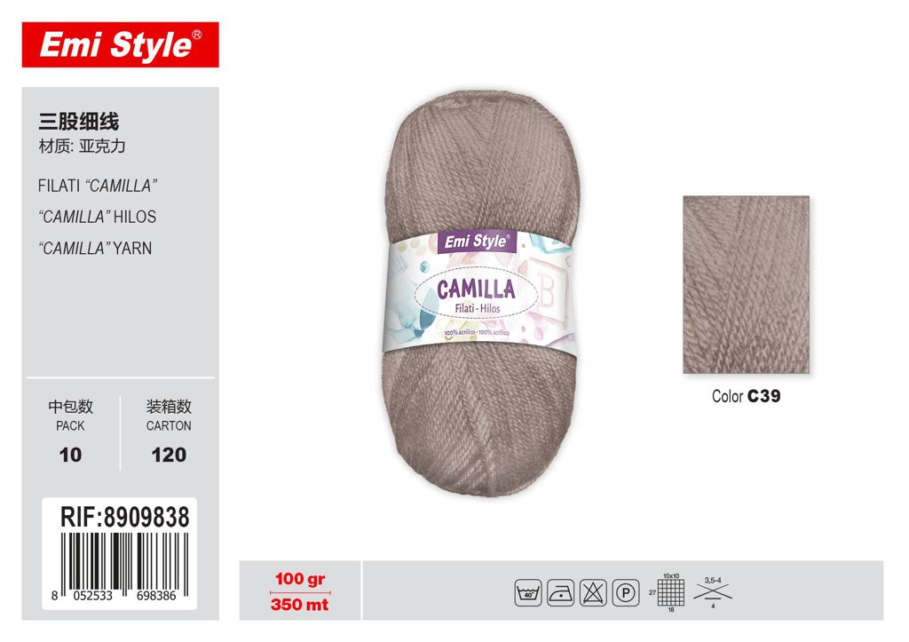C39 Filati Camilla 100G