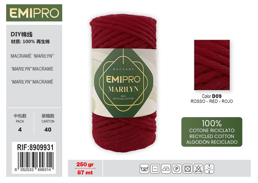 Filati Marilyn Rosso 87M 250G