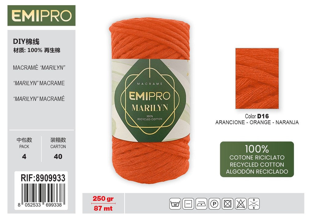 Filati Marilyn Arancione 87M 250G