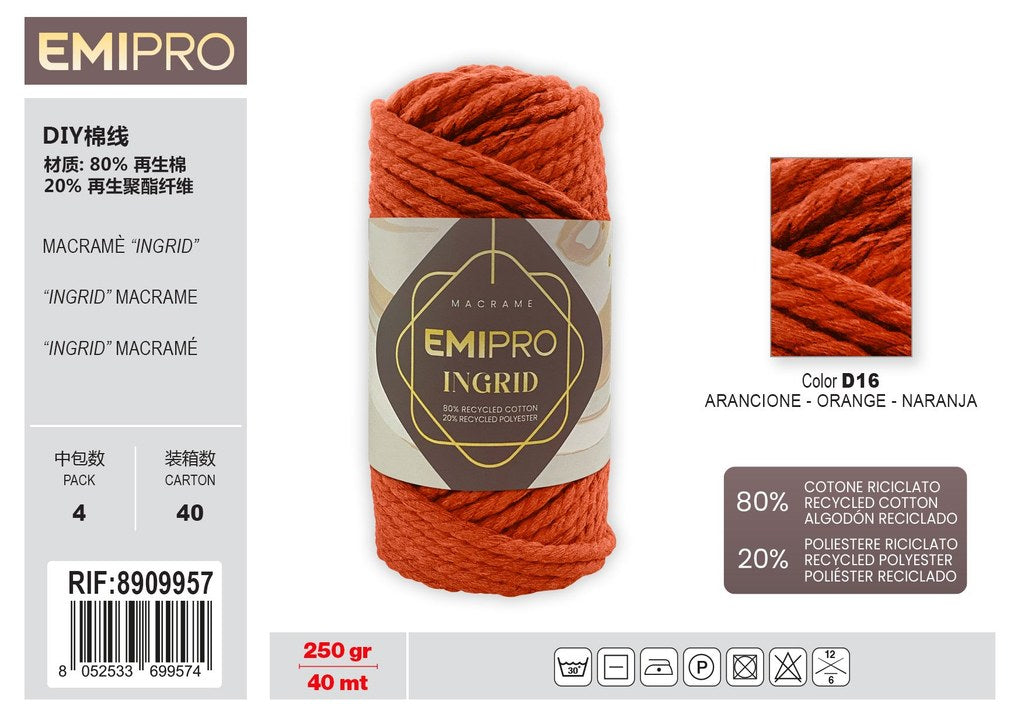 Filati Ingrid Arancione 40M 250G