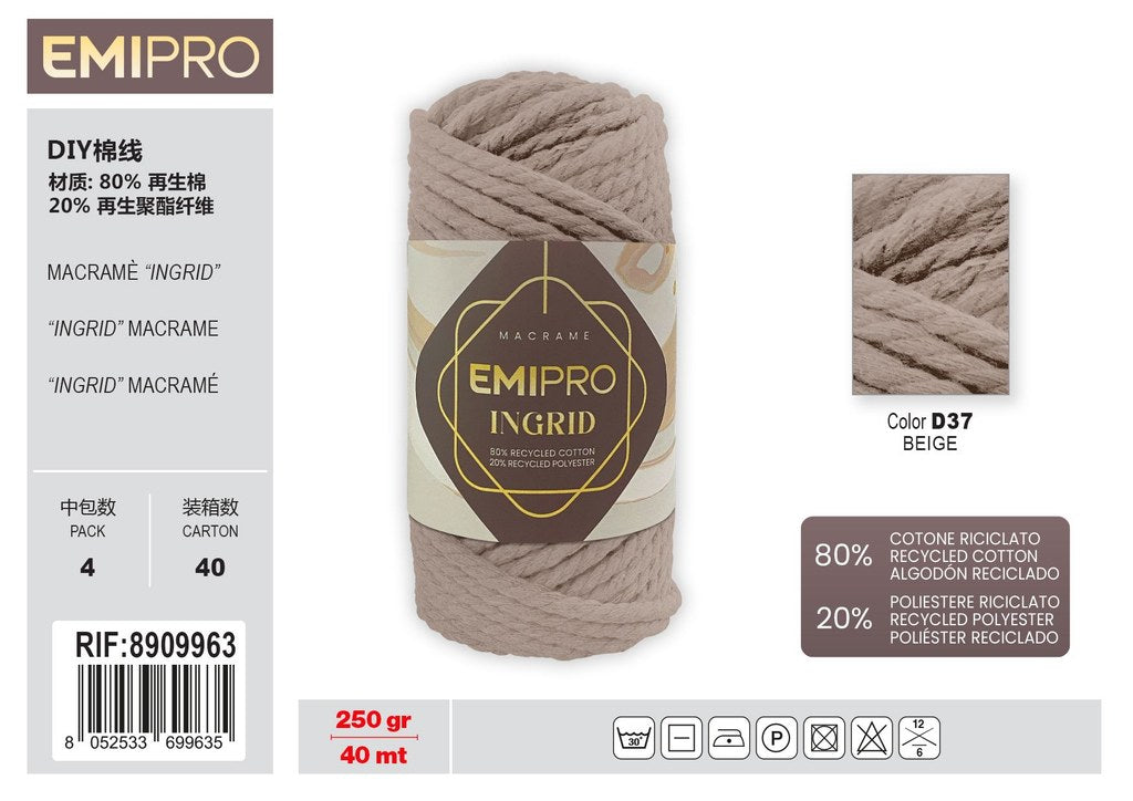 Filati Ingrid Beige 40M 250G