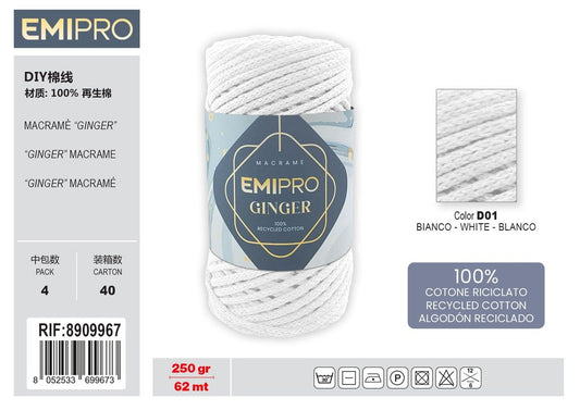Filati Ginger Bianco 62M 250G