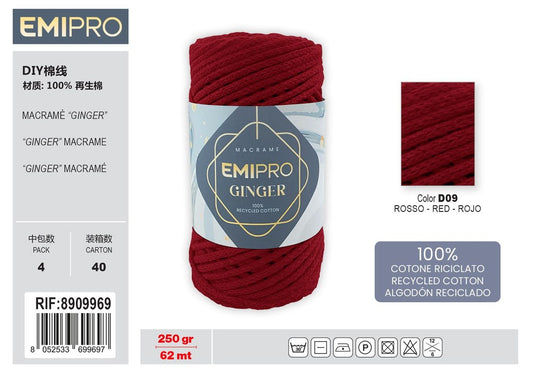 Filati Ginger Rosso 62M 250G