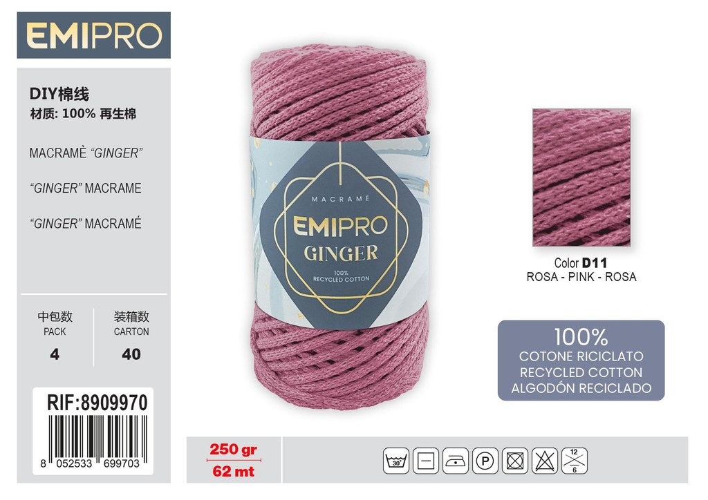 Filati Ginger Rosa 62M 250G